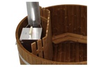 Holzbadefass Thermokiefer mit Innenofen