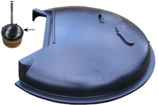 Abdeckung, Kunststoff SUB 170cm, Badeseite