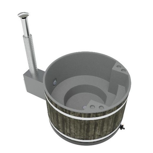 Family Hot Tub mit Holzofen Ø 1,7 m