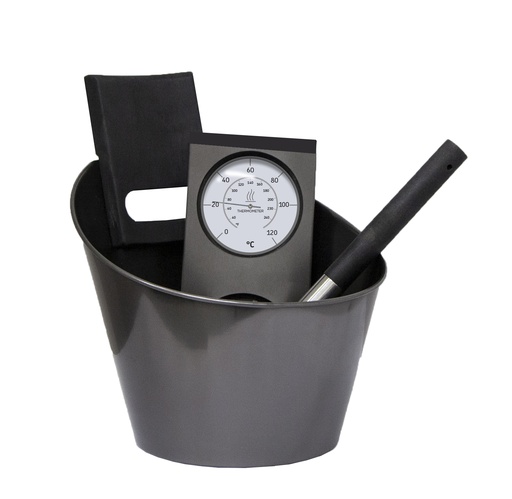 Aufgusskübel Set Schwarz